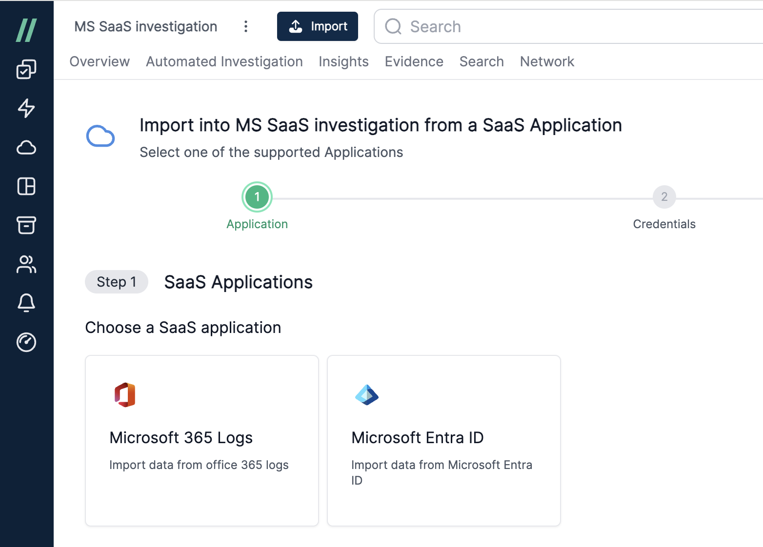 MS SaaS - Import