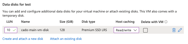 Azure Data Disk