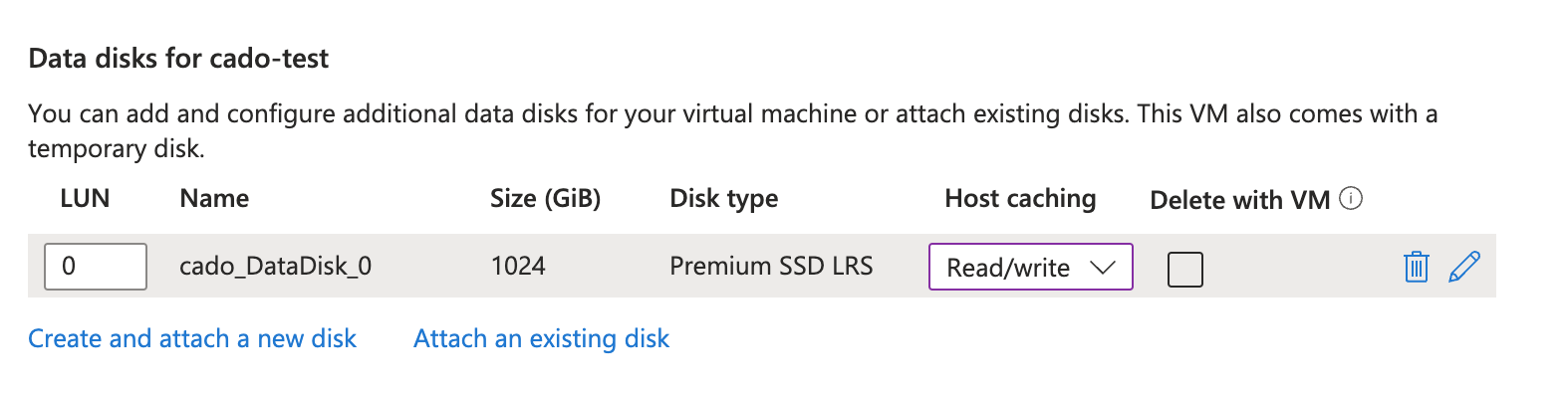 Azure Data Disk
