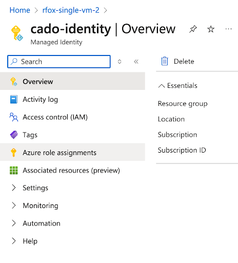 Azure Cado Identity