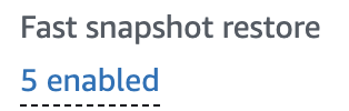 Fast Snapshot Restore Enabled