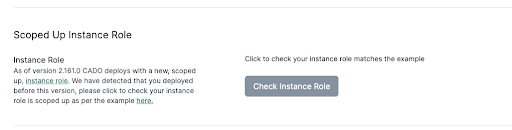 Scoped up Instance Role